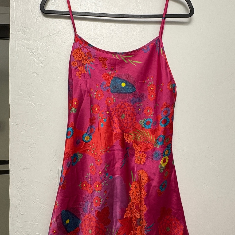 Victoria's Secret Vibrant Pink Floral Camisole